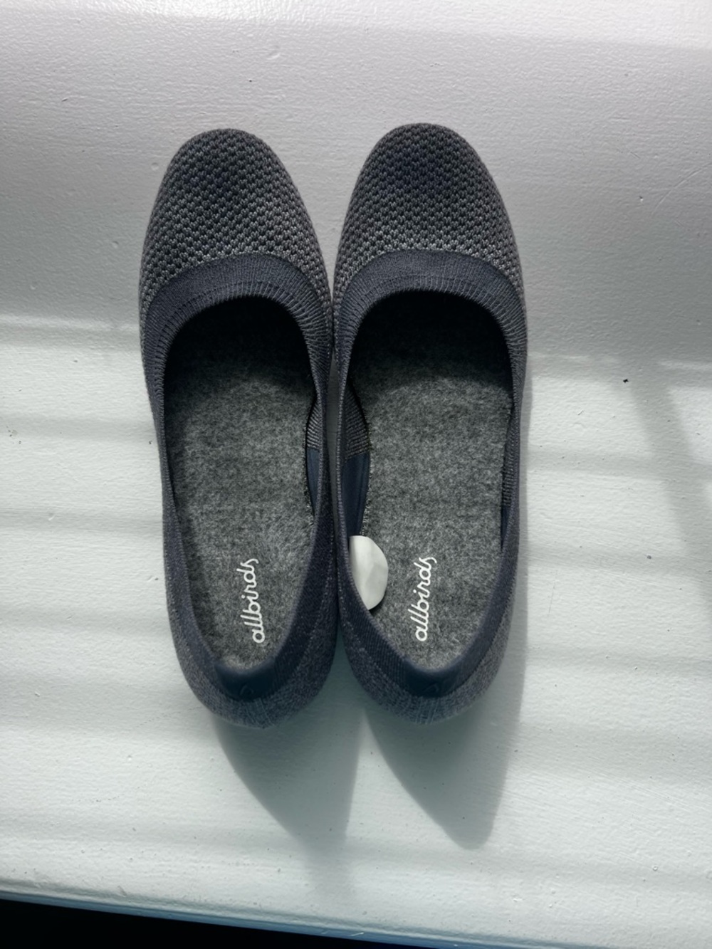 allbirds Women’s Charcoal Grey Wool Slip‑On Flats